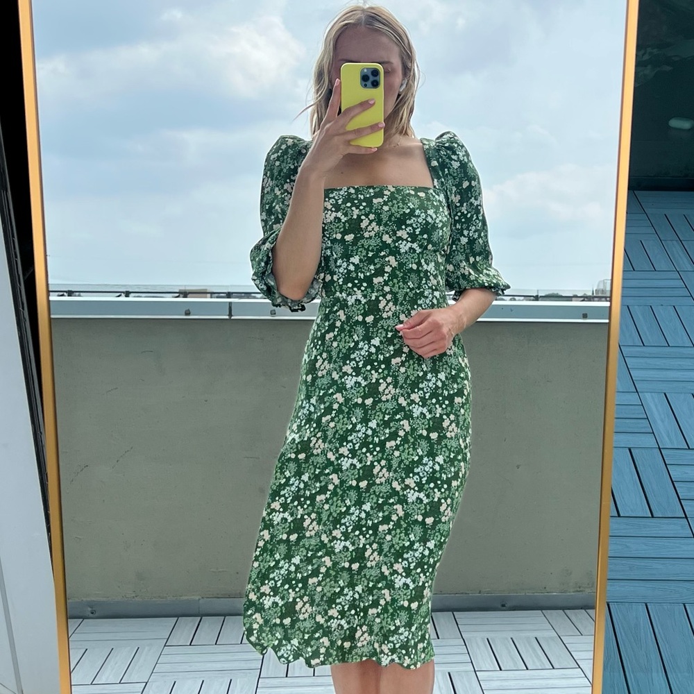 Reformation Enid Dress in Autumnal size 2